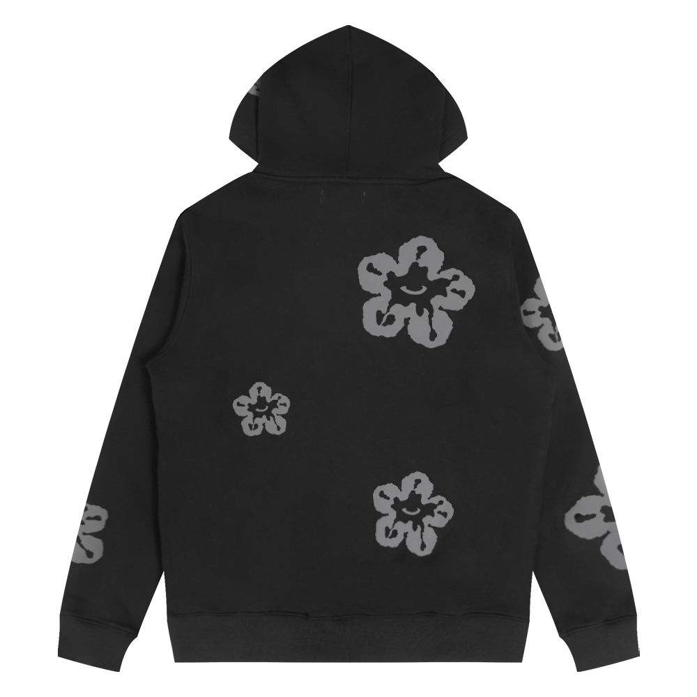 Roku Studio - Floral Tear Drip Fleece Hoodie - Black