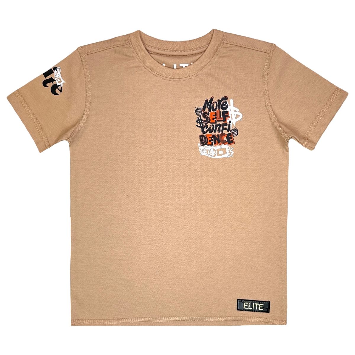 Confidence Premium Kids Tee - Tan