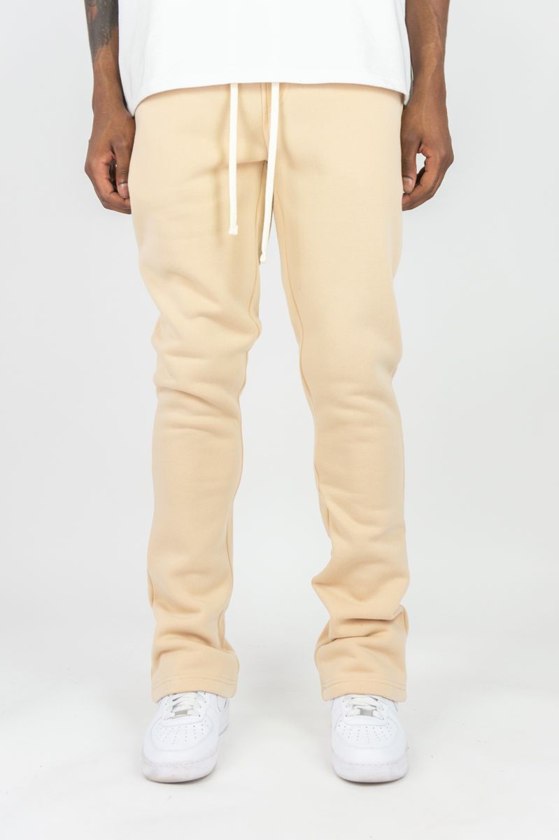 Rebel Minds - Stacked Fleece Jogger - Cream