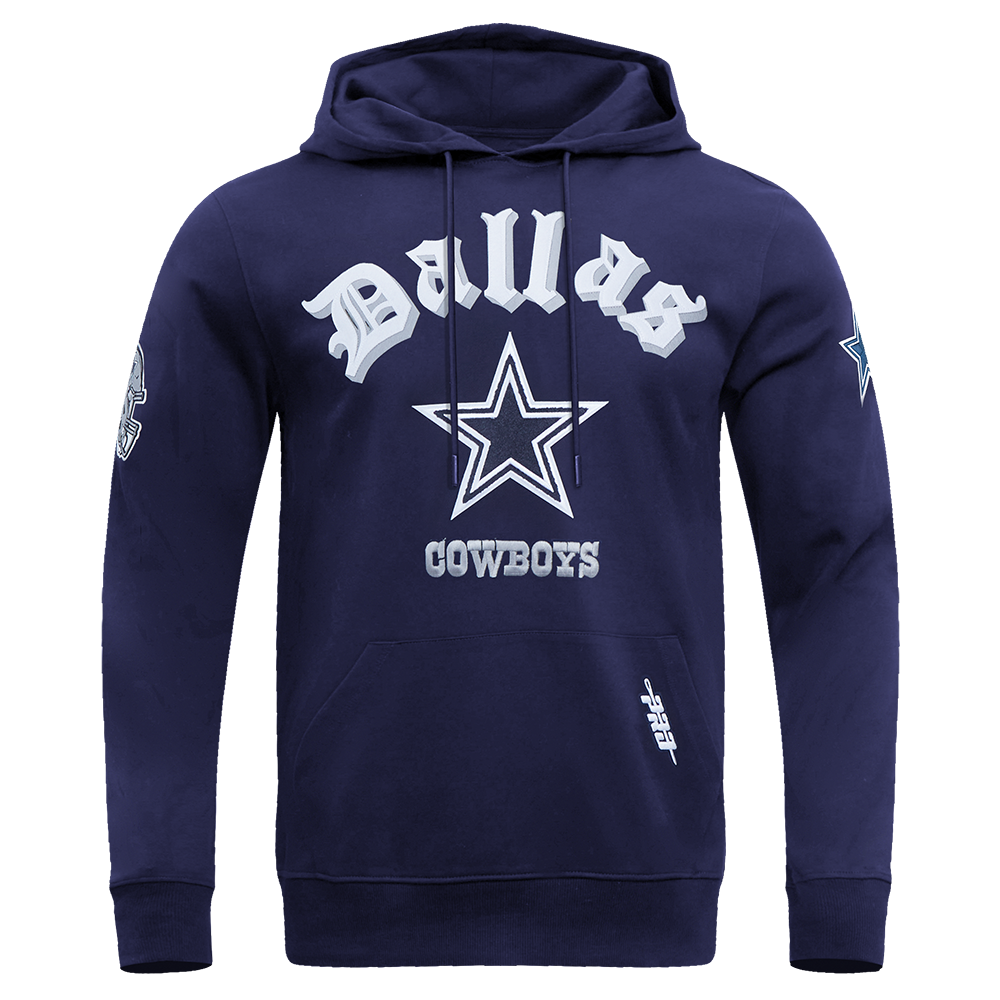 NFL Dallas Cowboys Old English Hoodie (Midnight Navy)