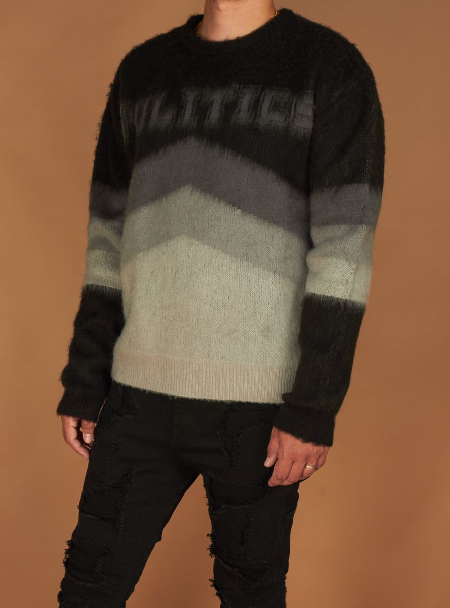 Babe Sweater (Black/Grey)