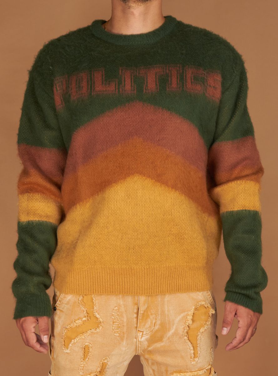 Babe Sweater (Green/Brown)