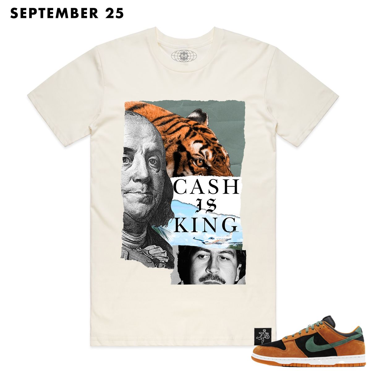 NDLC Cash is King Tee (Natural)