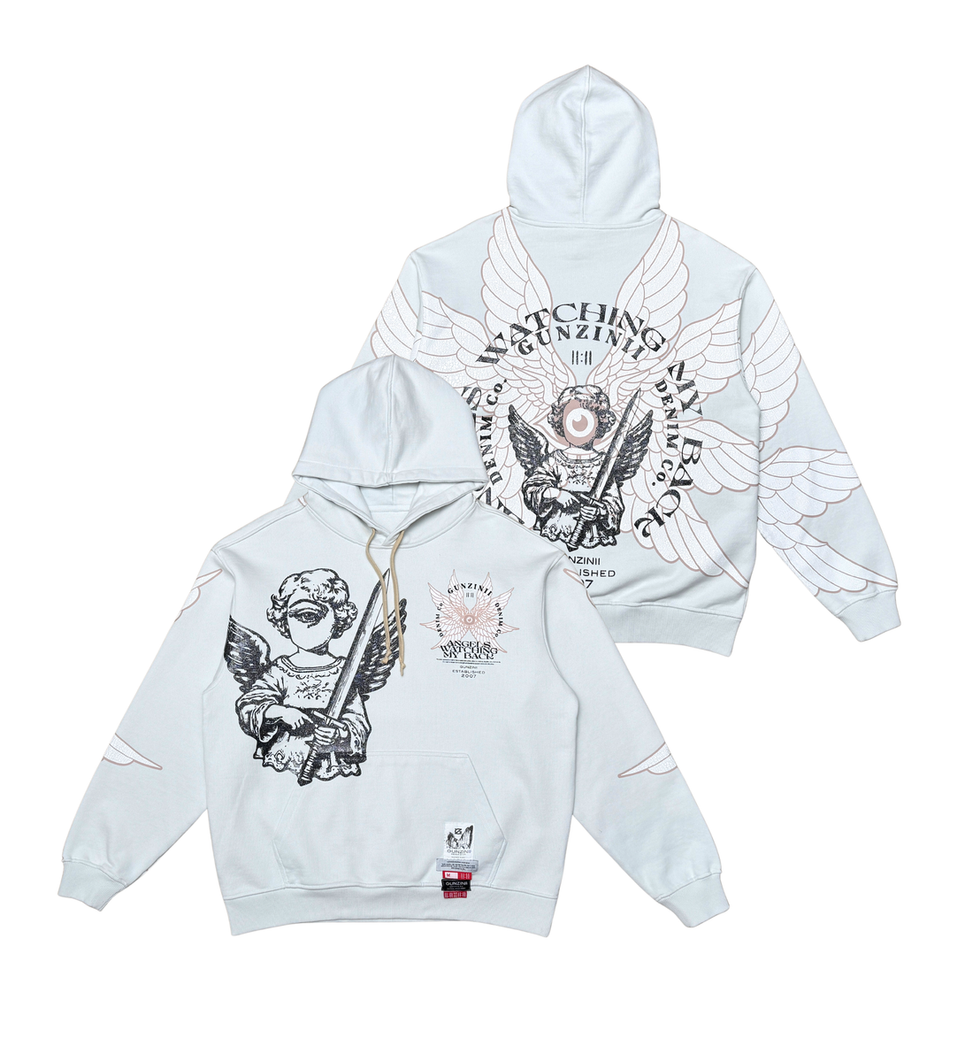 ZINII Angel Hoodie (Pale Grey)