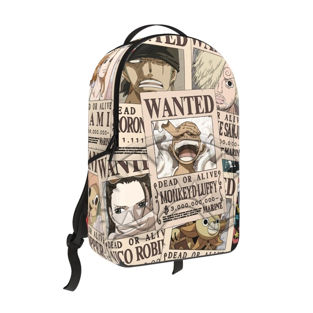 ONE PIECE WANTED SHARK POSTERS BACKPACK