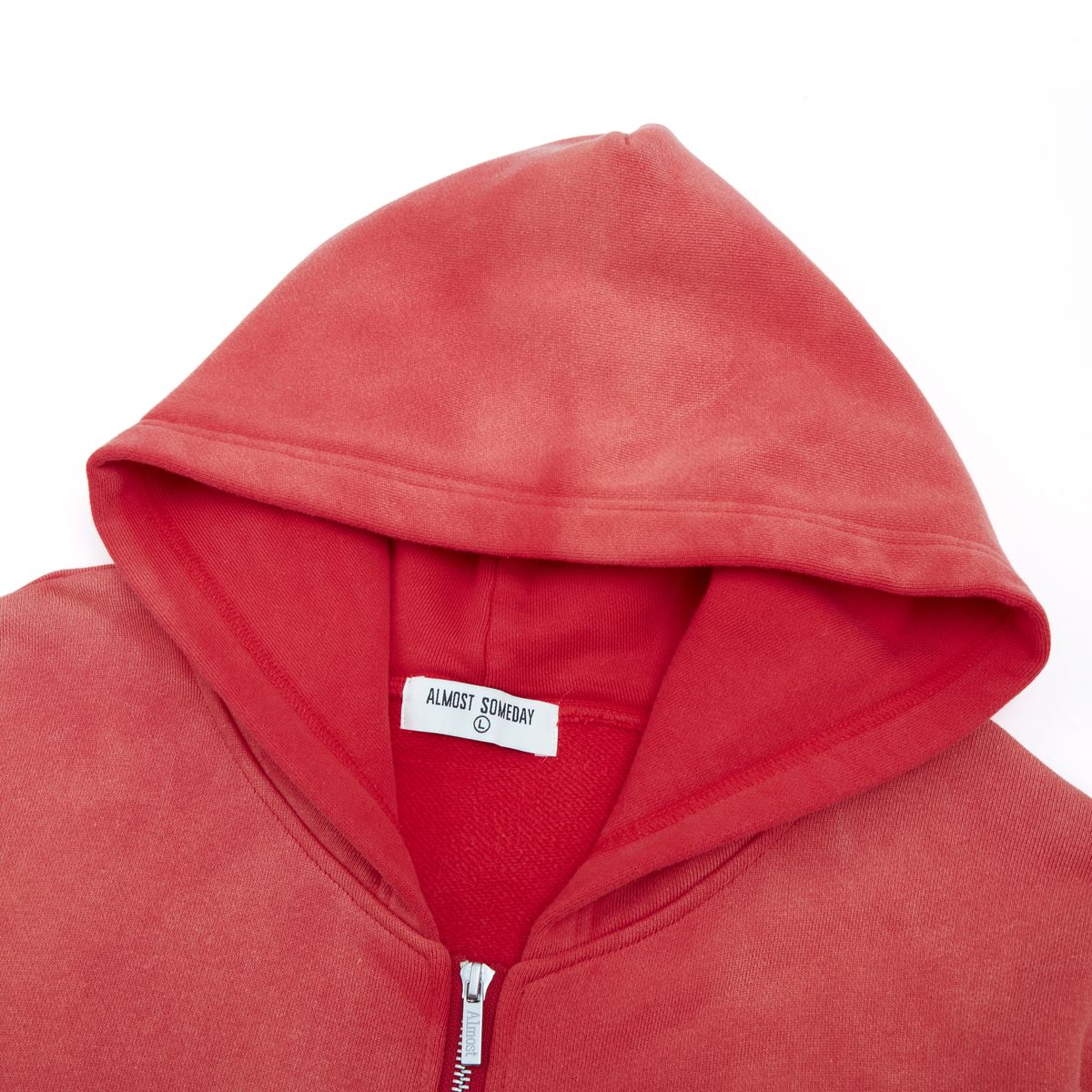 Runway ZipUp Hoodie Sun Fade Wash (Red) – Todays Man Store