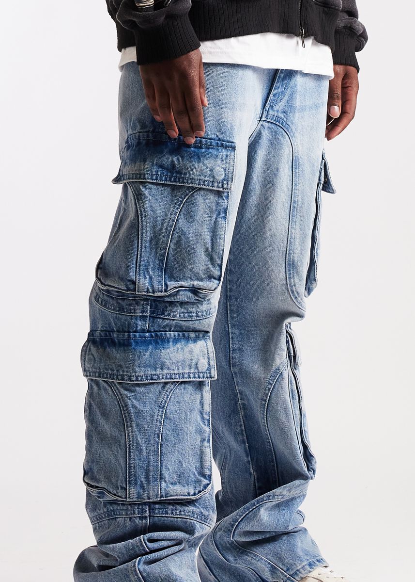 Recon Cargo Denim (Blue) (EMBHO25-100) – Todays Man Store