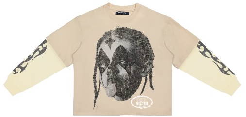 Ruthless Glory  Boxy Layered Long Sleeve (Sand Stone)