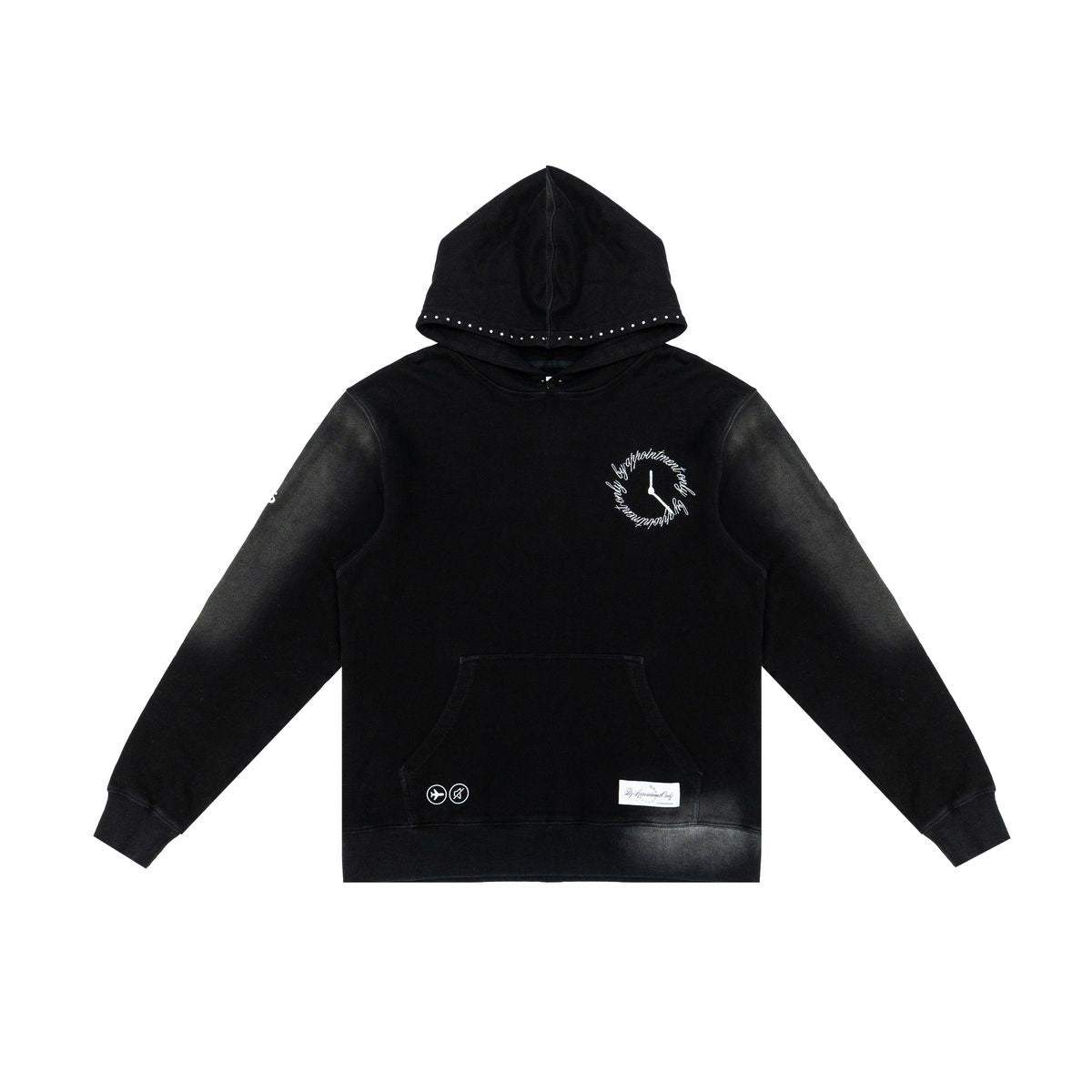 Obsidian Vintage Wash Hoodie (Black)
