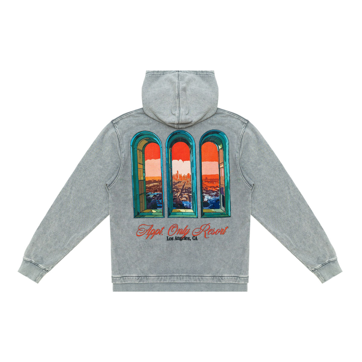 APPT Resort Zip Hoodie (Washed Grey)