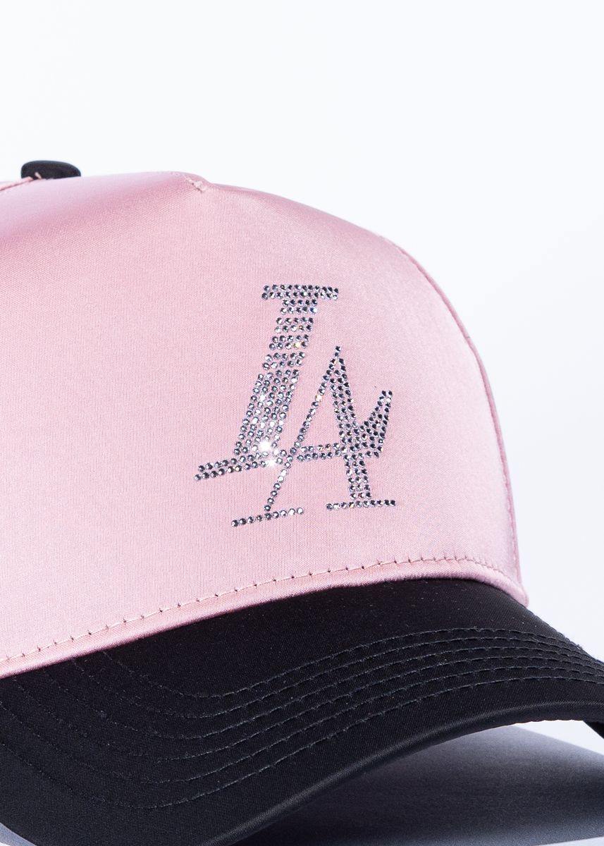 PARADISE LA CRYSTALS (Pink/Black Satin)
