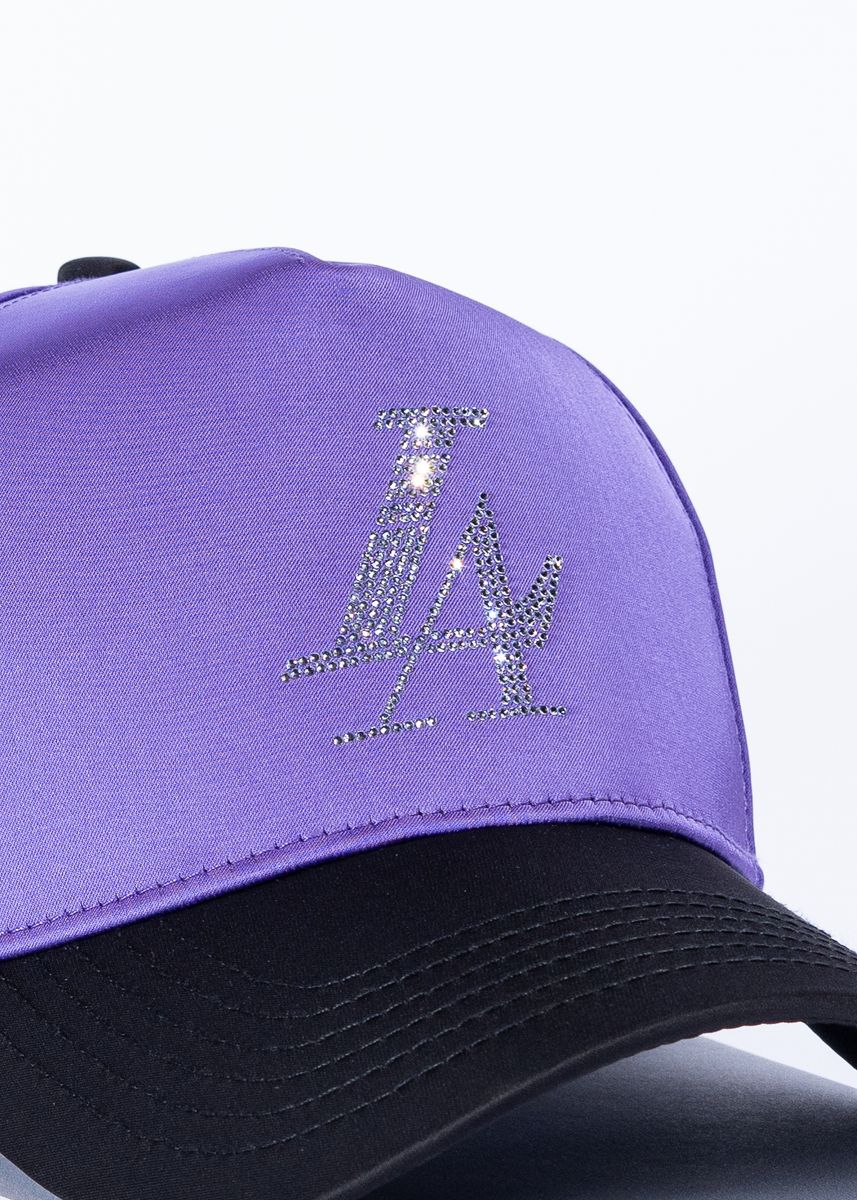 PARADISE LA CRYSTALS (Purple/Black Satin)
