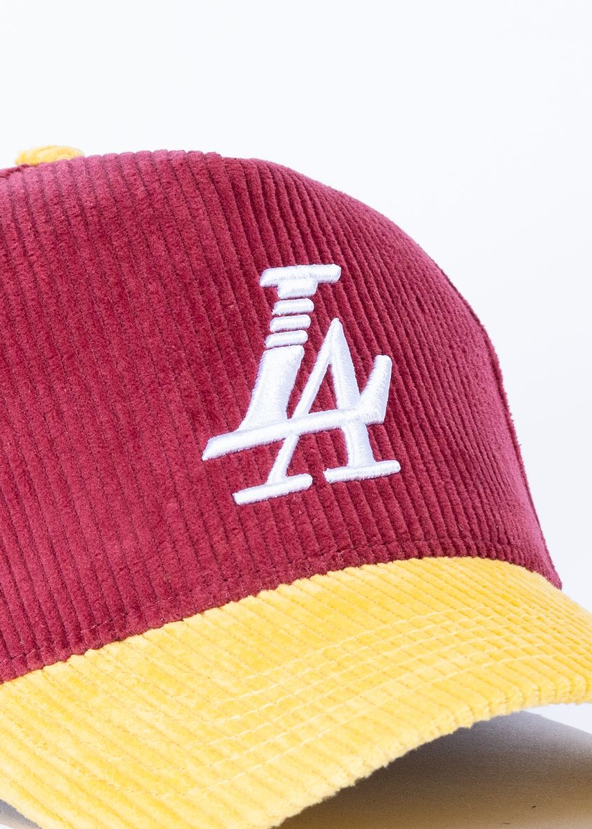 PARADISE LA CORDUROY (Burgundy/Yellow)