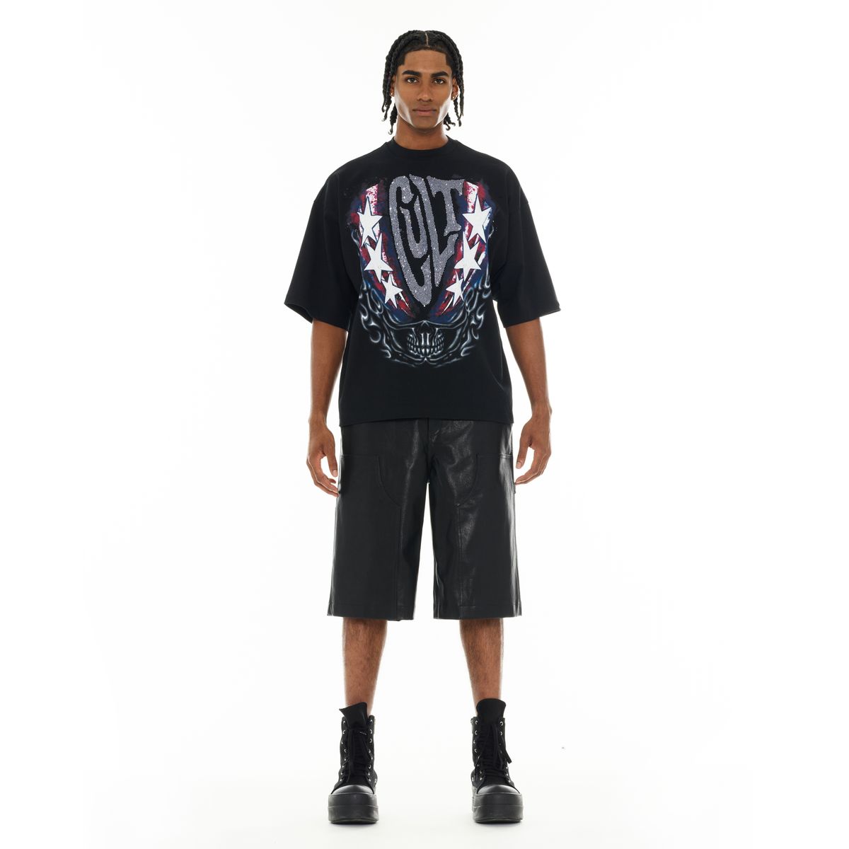 Oversized Short Sleeve Crew Neck Tee 