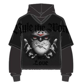 One World Twofer Fleece Hoodie (Black/Black)