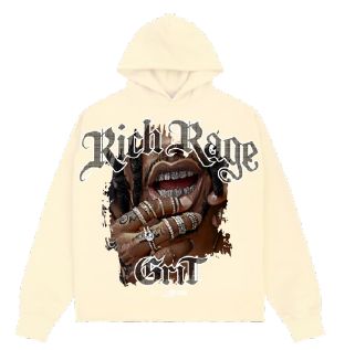 Rich Rage Hoodie (Eggshell)