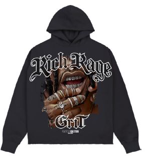 Rich Rage Hoodie (Black)