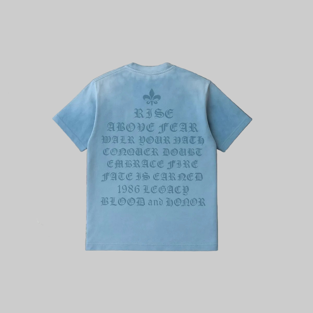 Reelistik Flight Club Diamond Heavy Weight Tee (Light Blue)