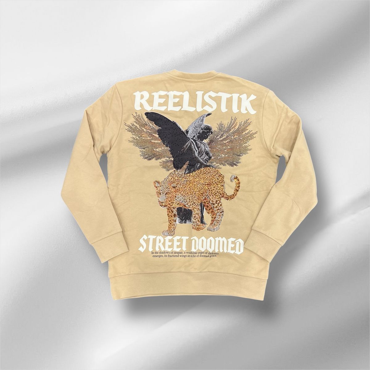 Reelistik Street Doomed Diamonds Crew Neck (Tan)