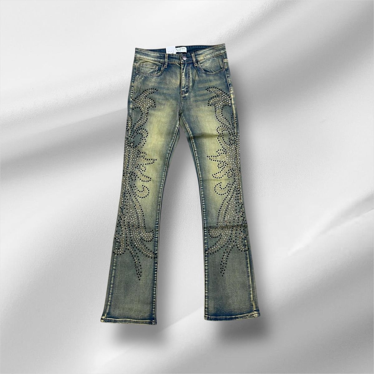 Reelistik Diamond Stacked Premium Denim (Vintage Blue)