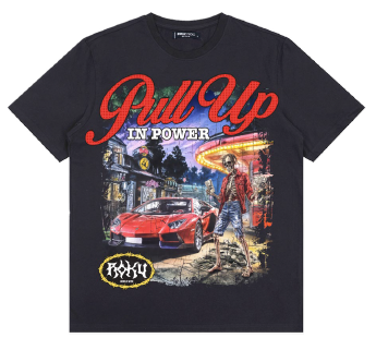 Pull Up Reg Fit Tee (Black)