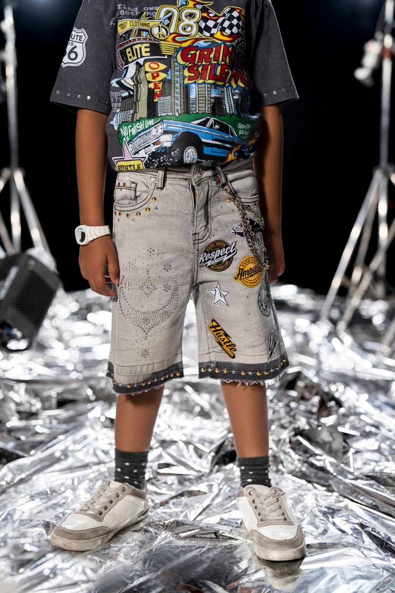 YB Night Sky Kids Denim Shorts