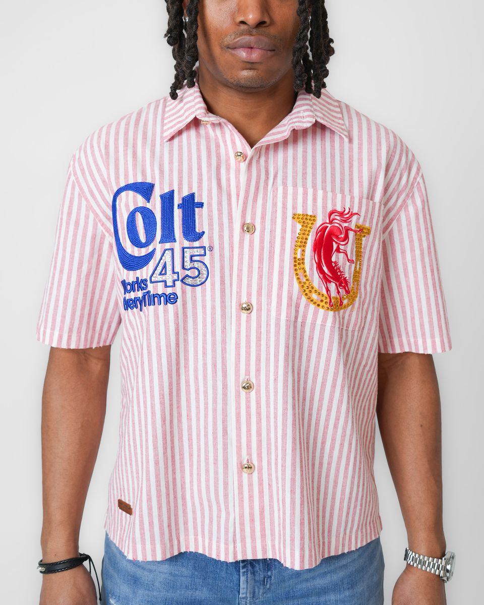 Colt 45 Classic Pink Mechanic Shirt