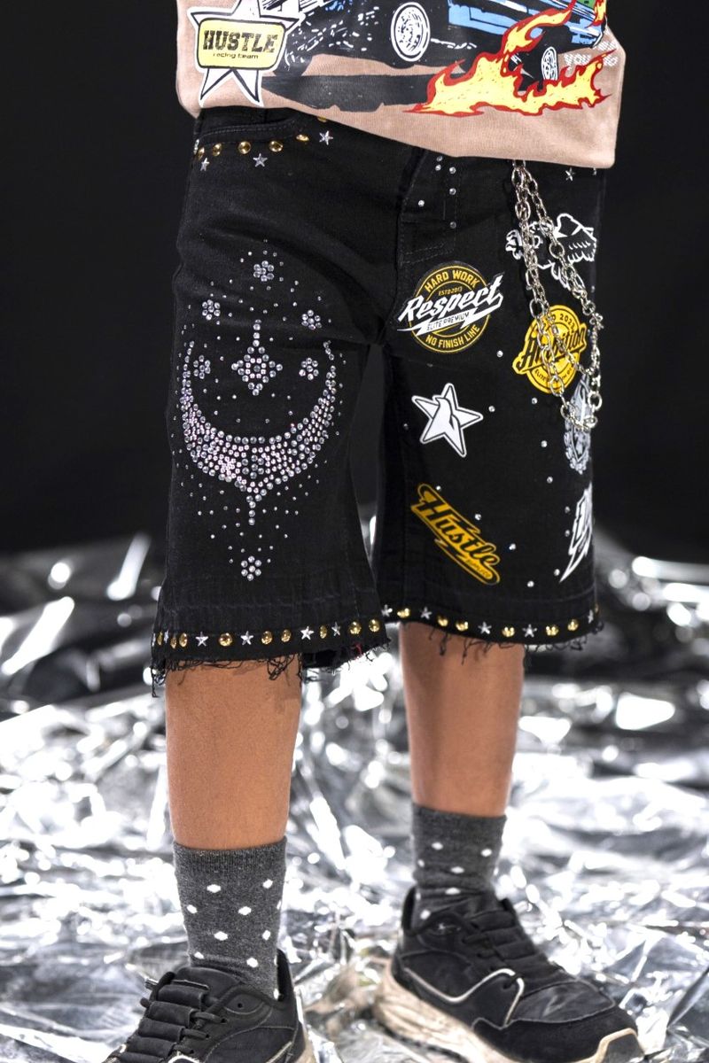 Night Sky Kids Denim Shorts