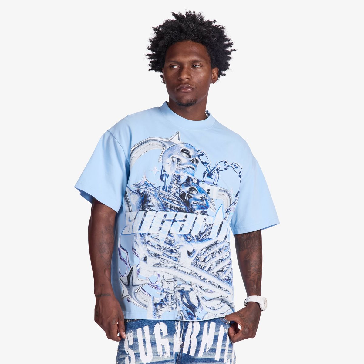 "Star Death" T-Shirt (Baby Blue)