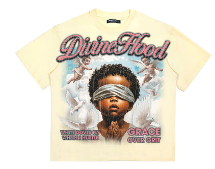 Divine Hood Boxy Tee (EggShell)