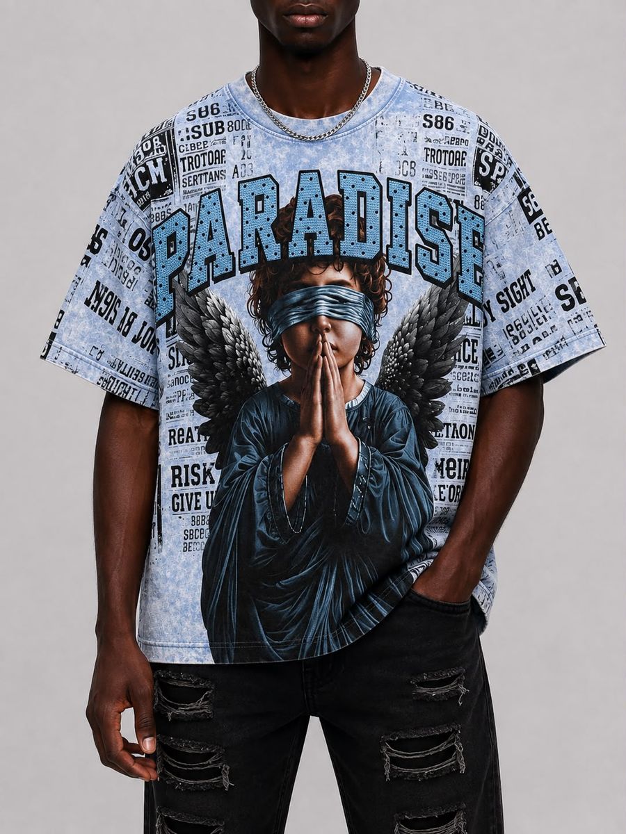 Reelistik  Baby Angle Heavy Weight Tee (Blue Enzyme)