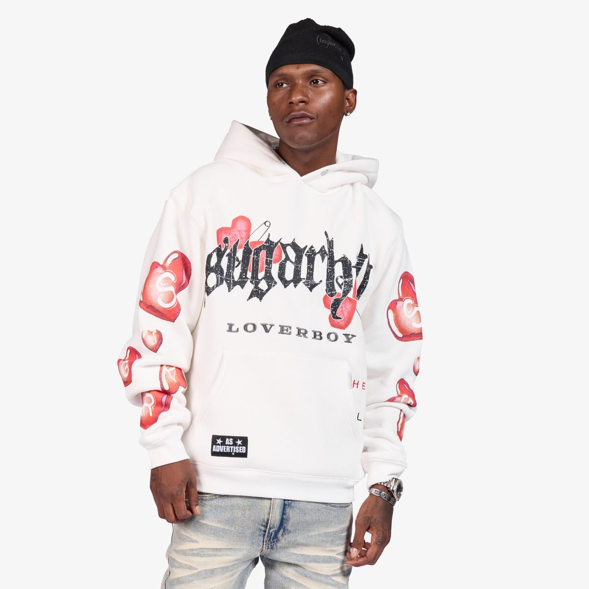 Loverboy" Hoodie (White)