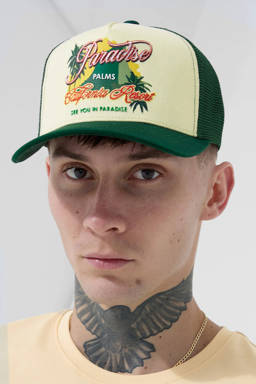 Paradise Palms Trucker Hat (Tropical)