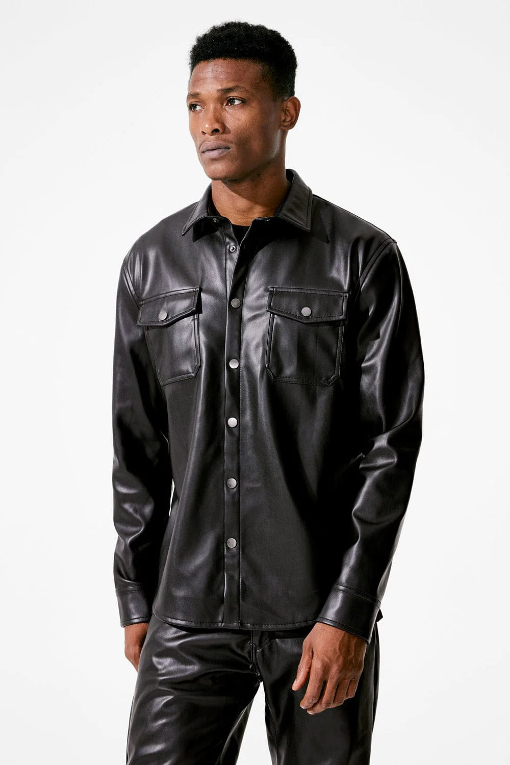 Thriller Button Up Jacket - Black