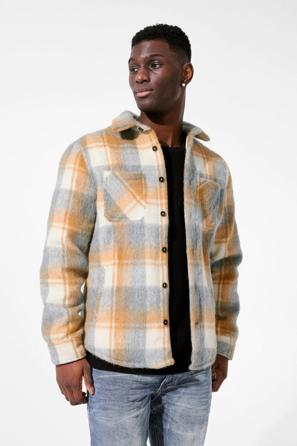 See You In Paradise Flannel Shacket - Honey - 2552