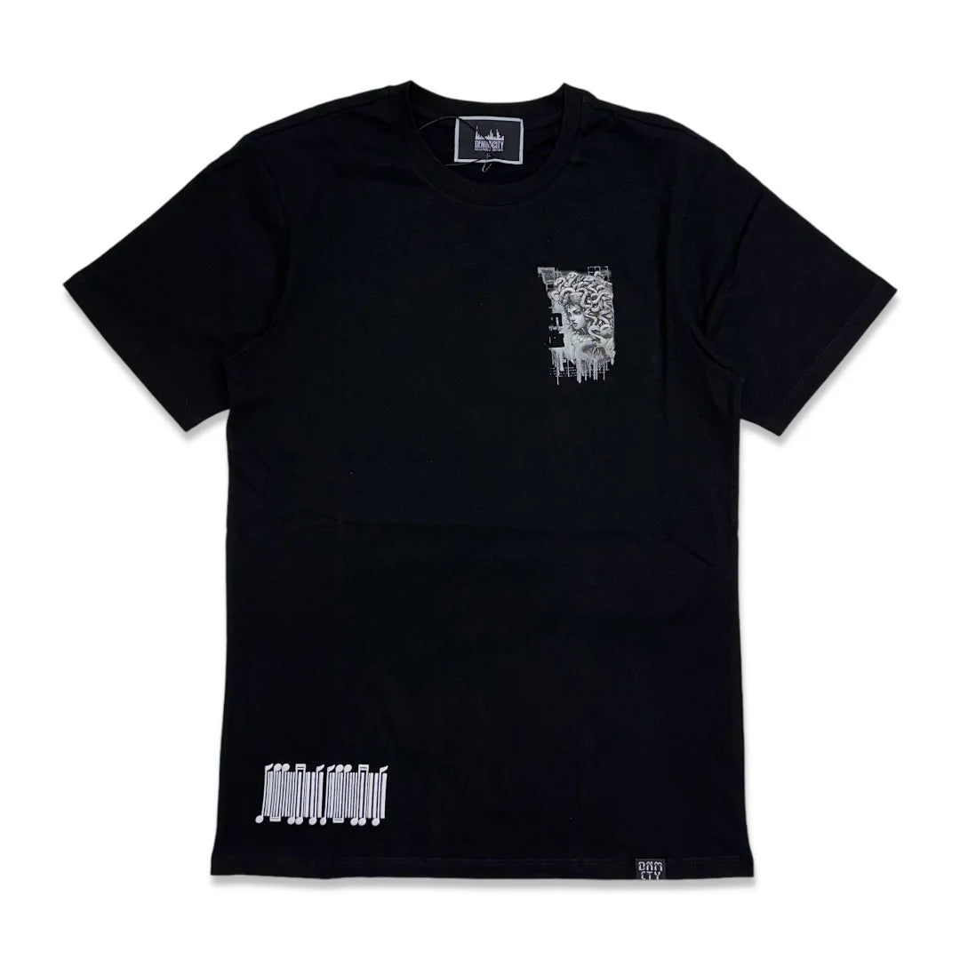 Medusa Puff Print Tee - Black