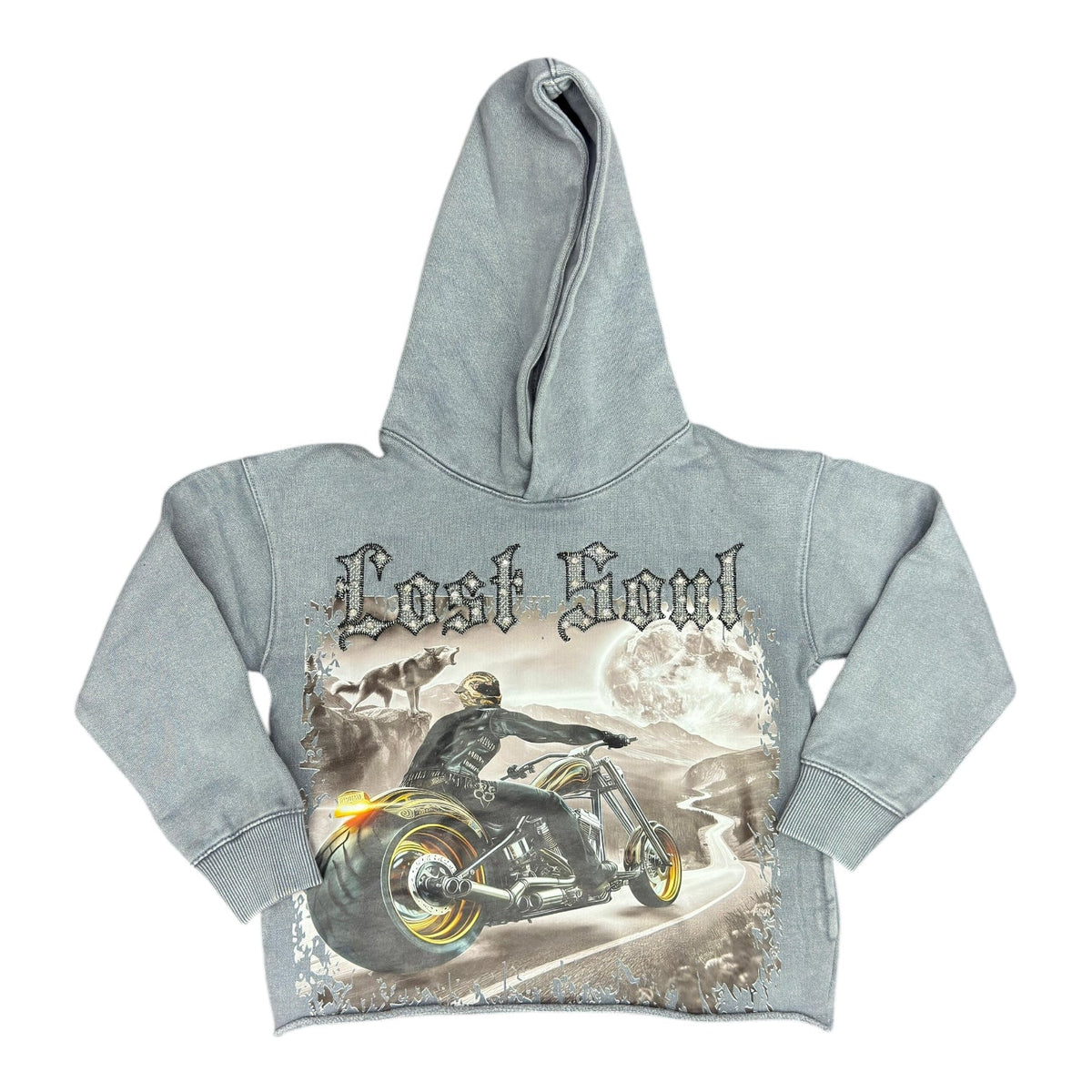 Lost Soul Crop Hoodie (Salt)