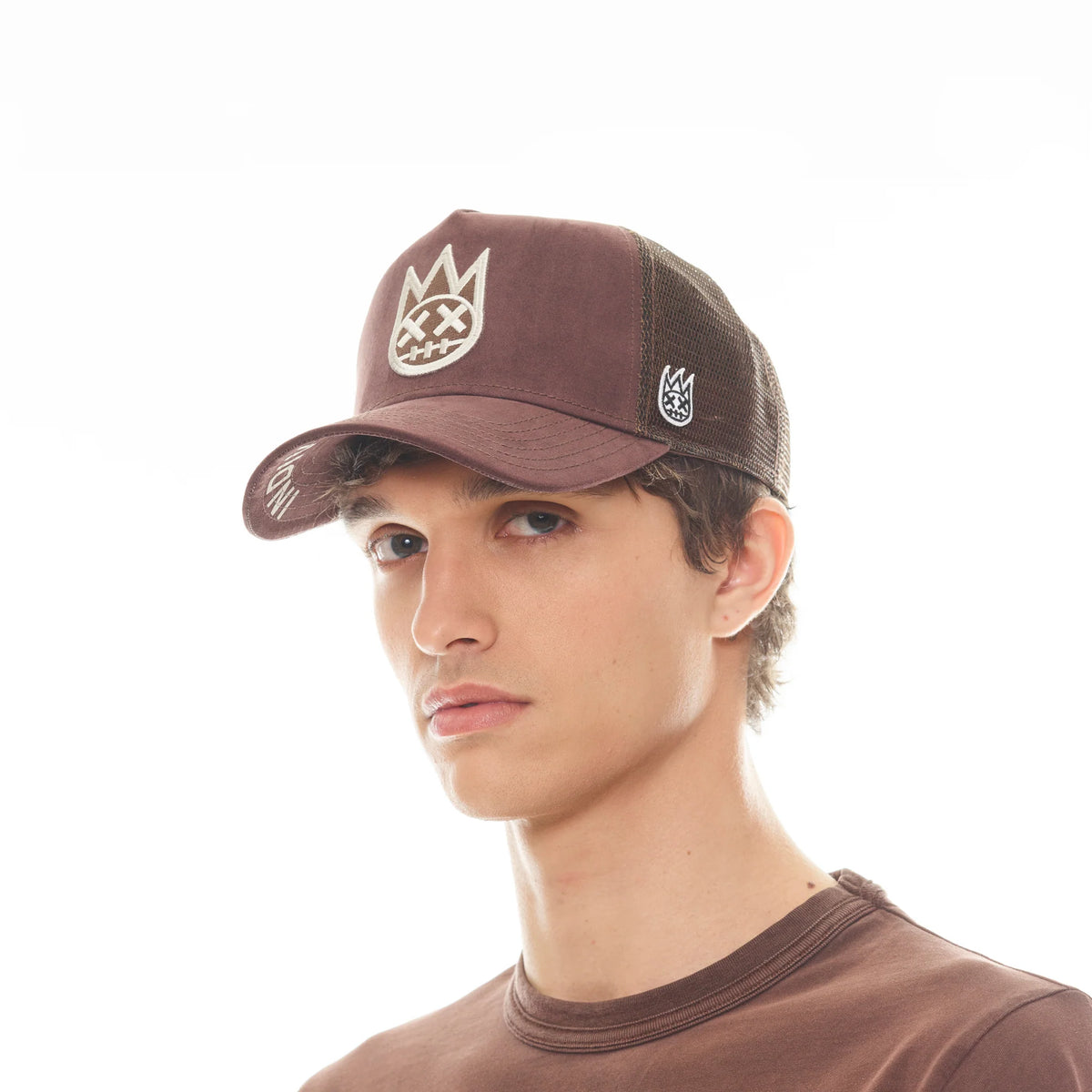 Shimuchan Logo Trucker Hat - Vintage Brown