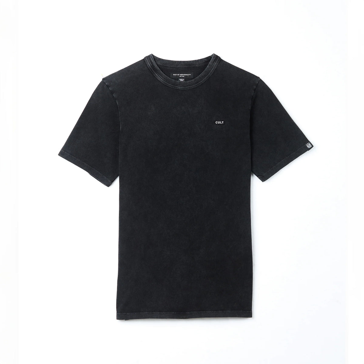 Shimuchan Logo Crew Neck T-Shirt - Vintage Black