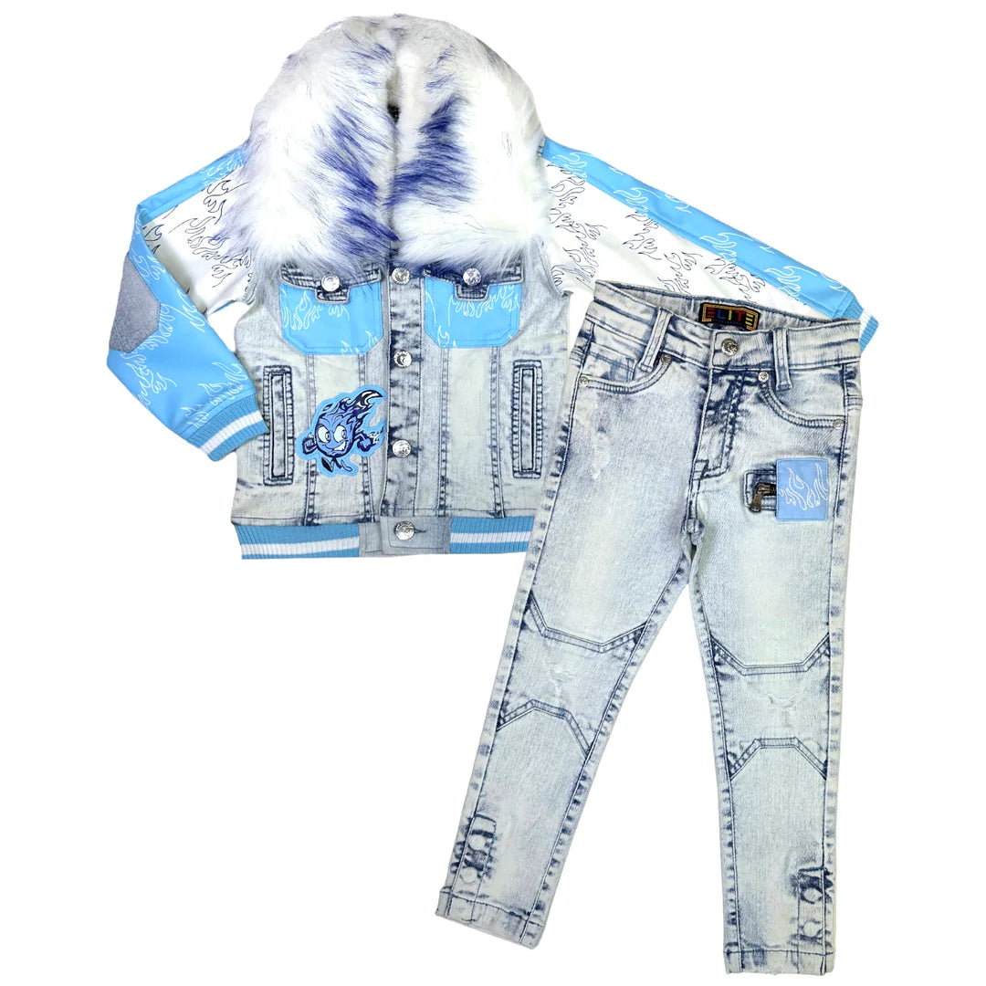 Frost Kids Premium Denim Set - Light Blue /Blue