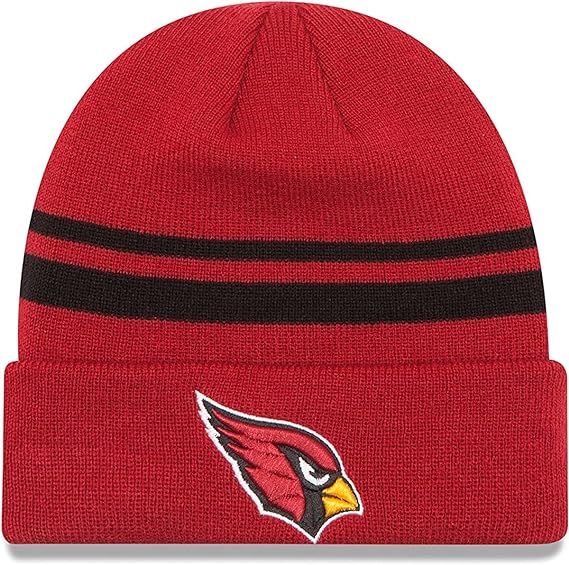 Arizona Cardinals Cuffed Stripped Knit Hat