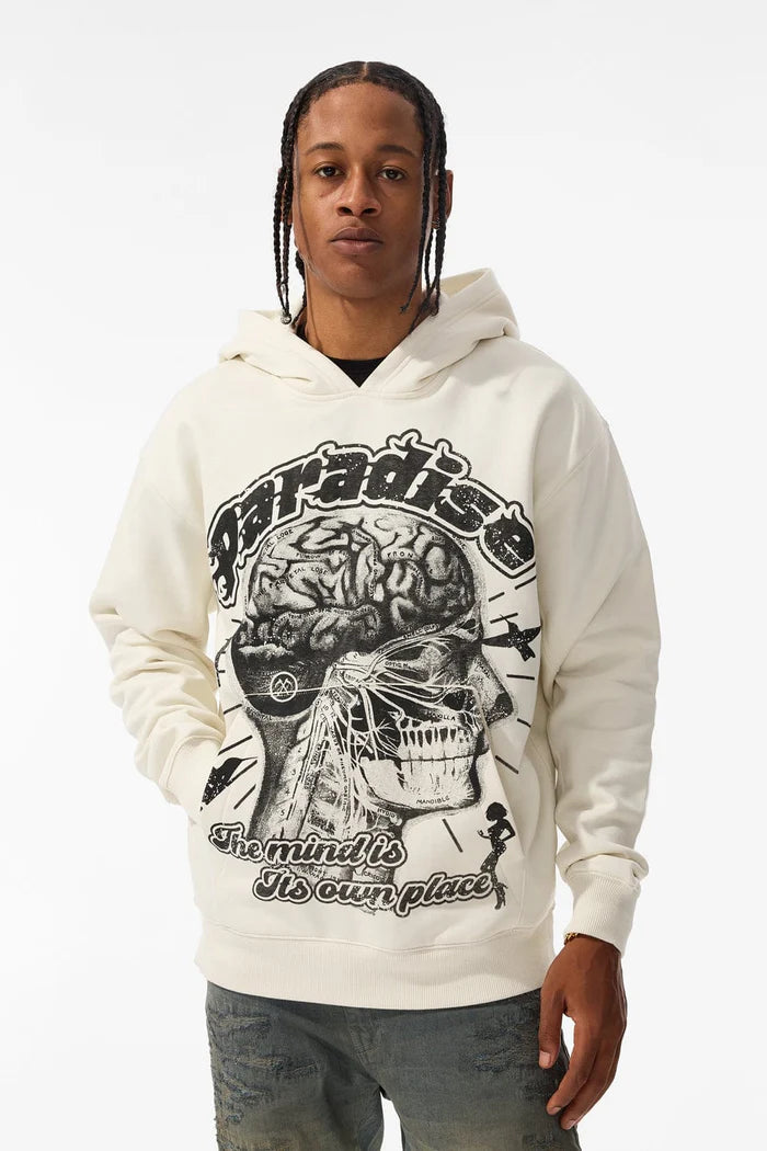 Cranial Paradise Pullover Hoodie (Bone) 8626H