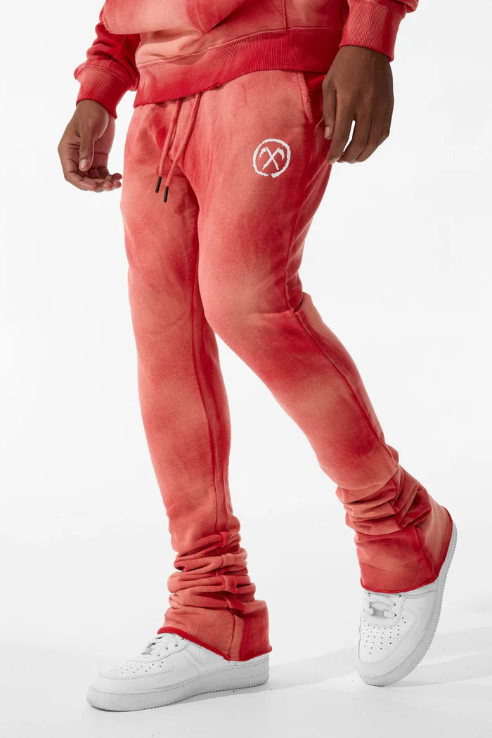 Afterlife Stacked Sweatpants (Red) 8631L