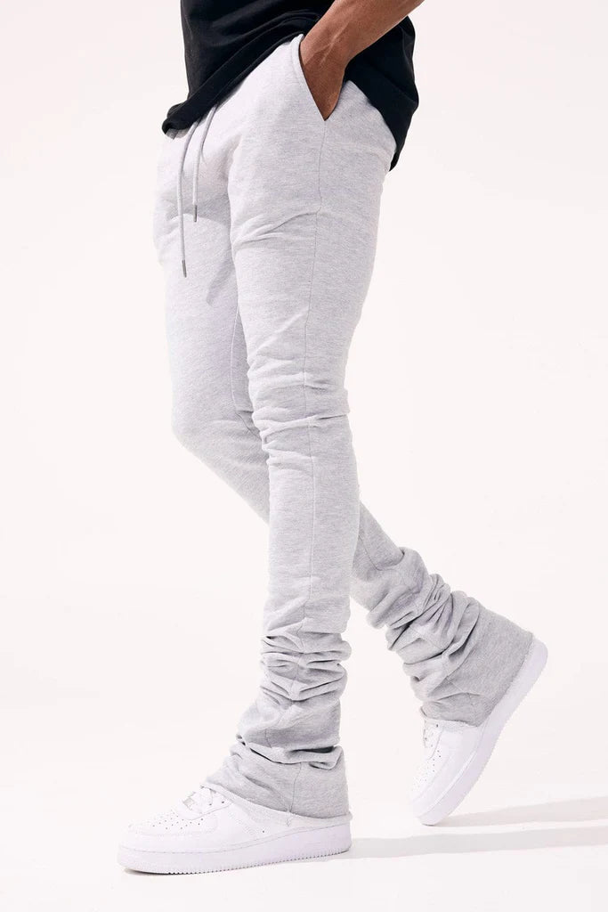 Uptown Stacked Sweatpants - Grey - 8721L
