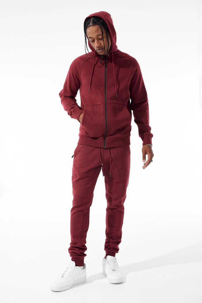 Uptown Jogger Sweatpants - Wine - 8860