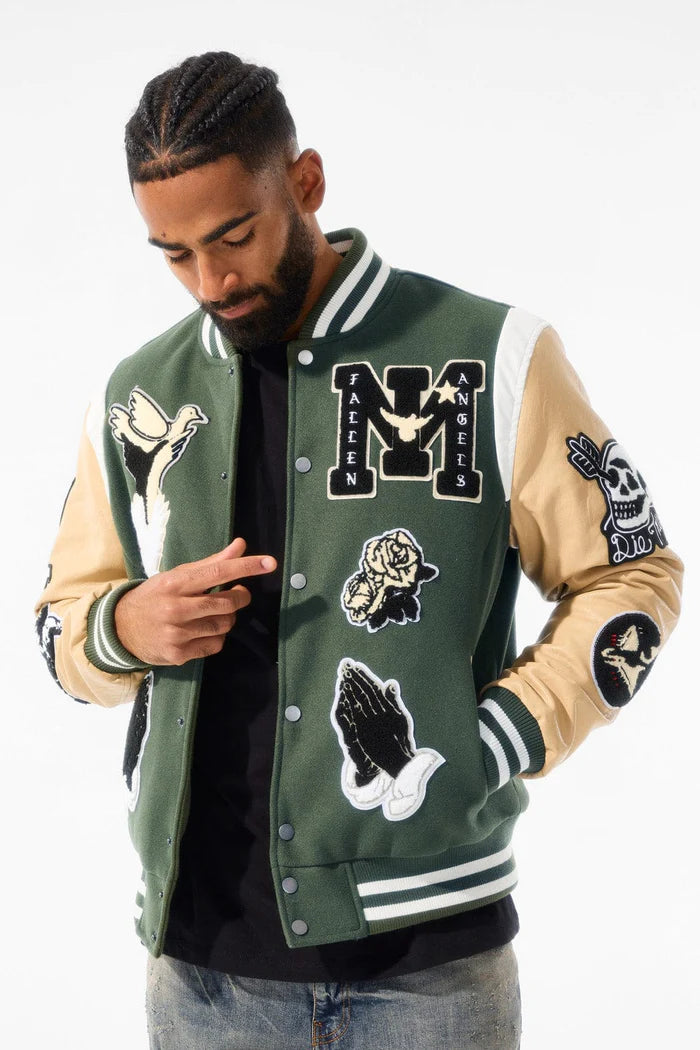 Fallen Angels Varsity Jacket ( Pine ) 91647