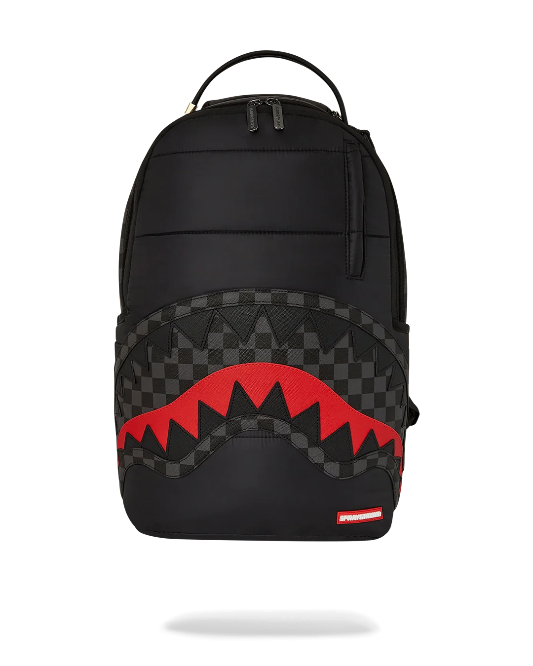 Black Puffer Check DLX Backpack