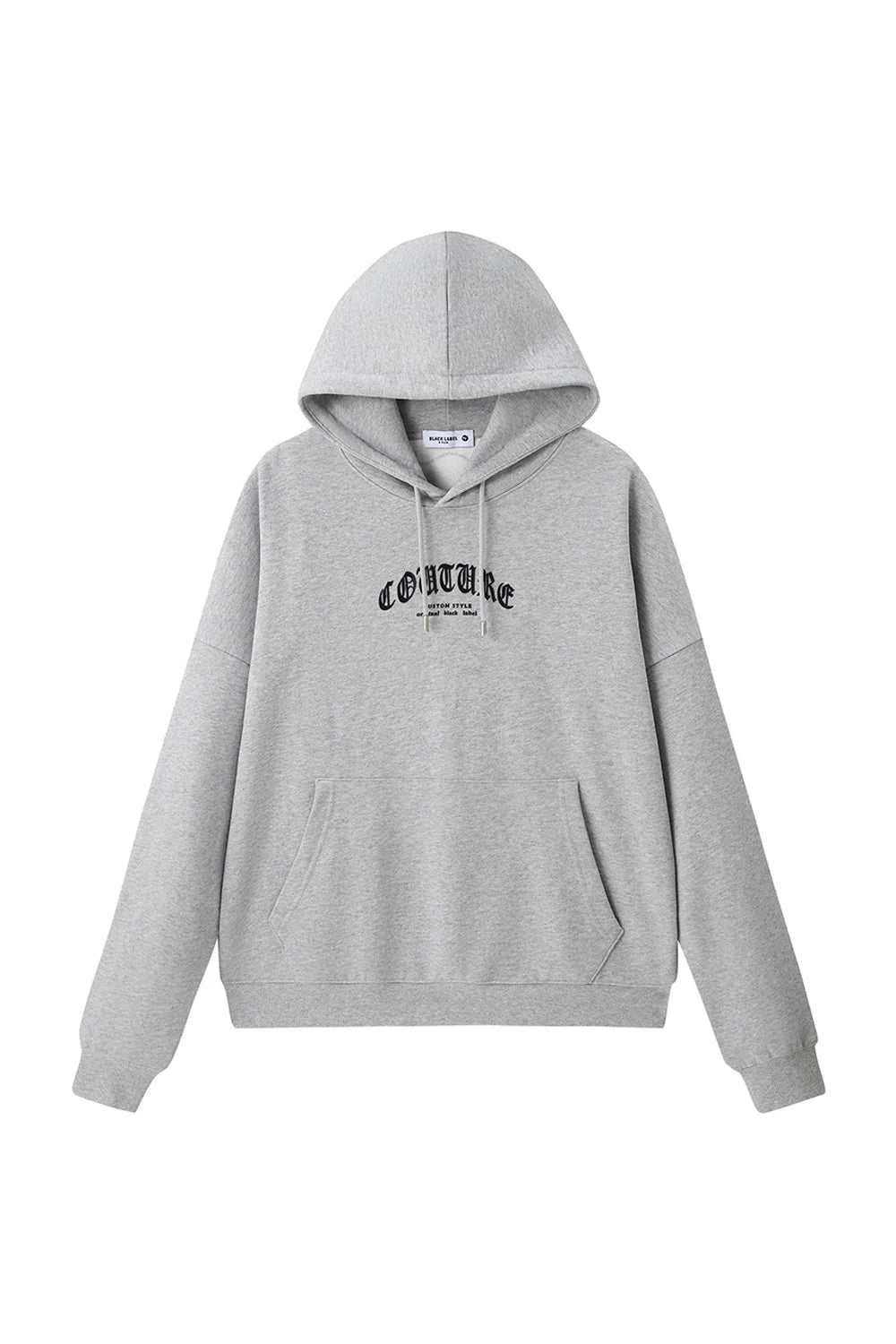 Men Black Label "COUTURE" Hoodie (Grey)