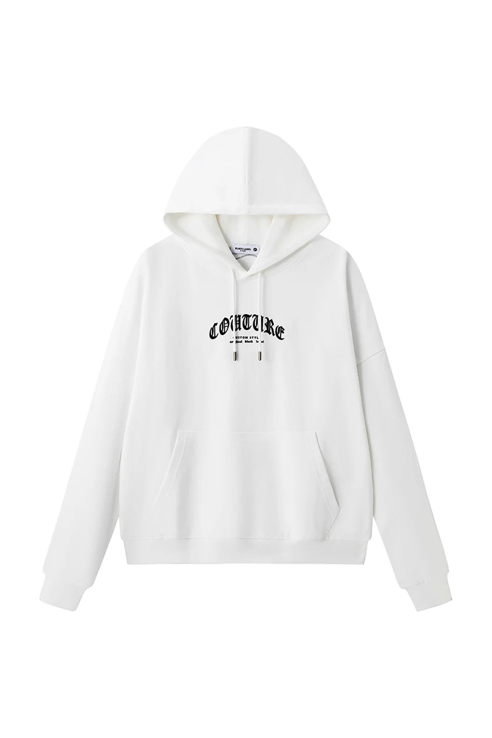 Men Black Label "COUTURE" Hoodie (White)