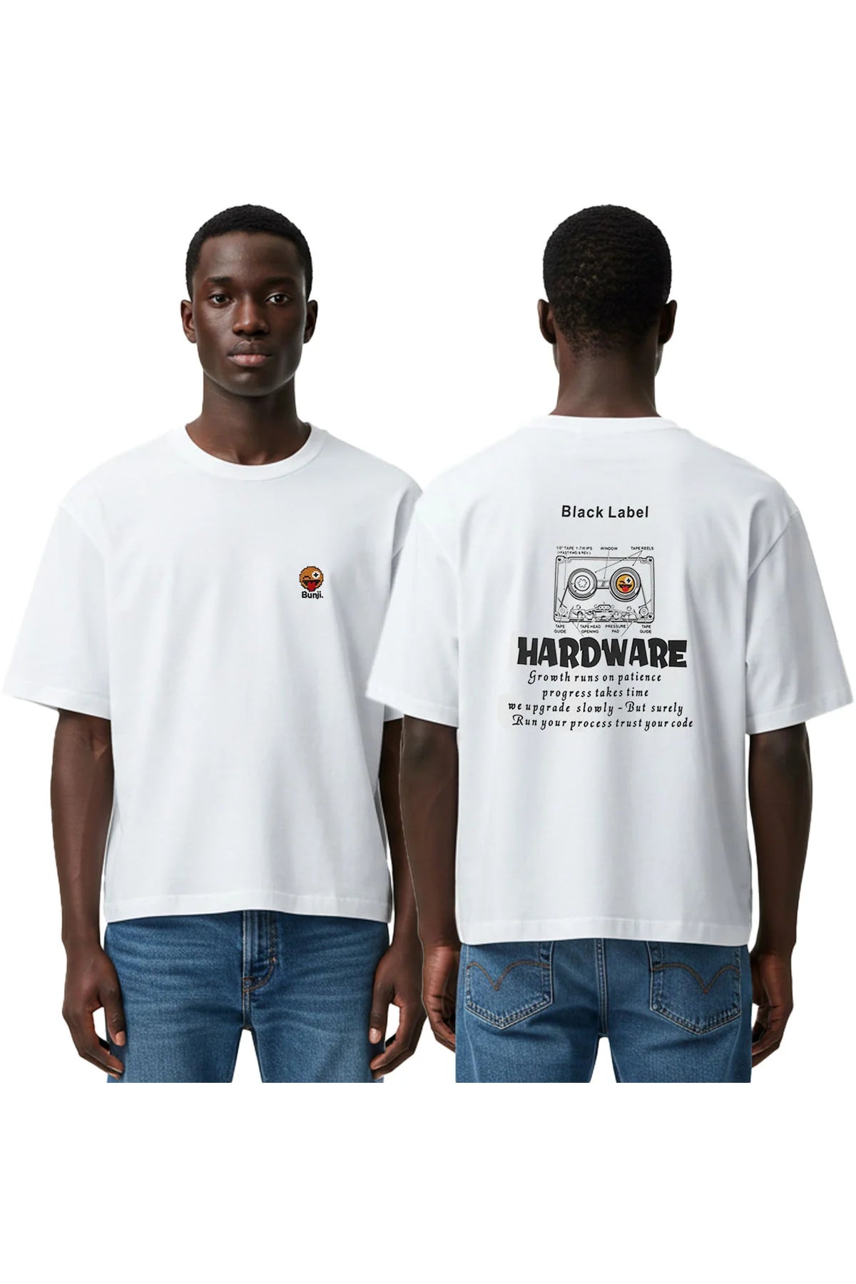 Black Label "HARDWARE" T-Shirt (White)